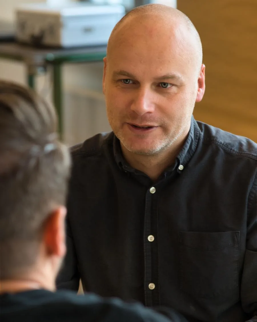 David Hirschhäuser im Kundengespräch